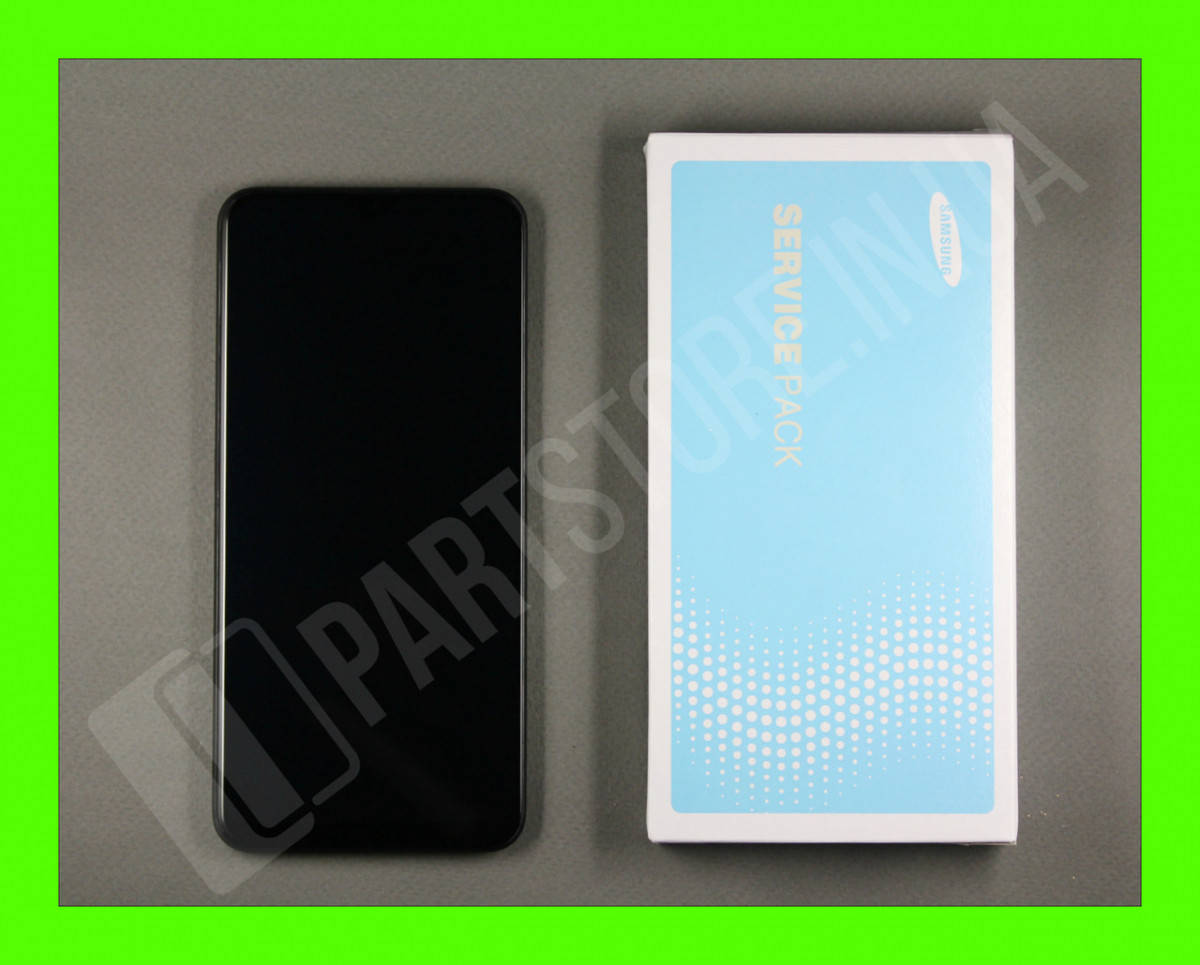 

Дисплей Samsung A205 Black А20 2019 (GH82-19571A) сервисный оригинал в сборе с рамкой, Черный