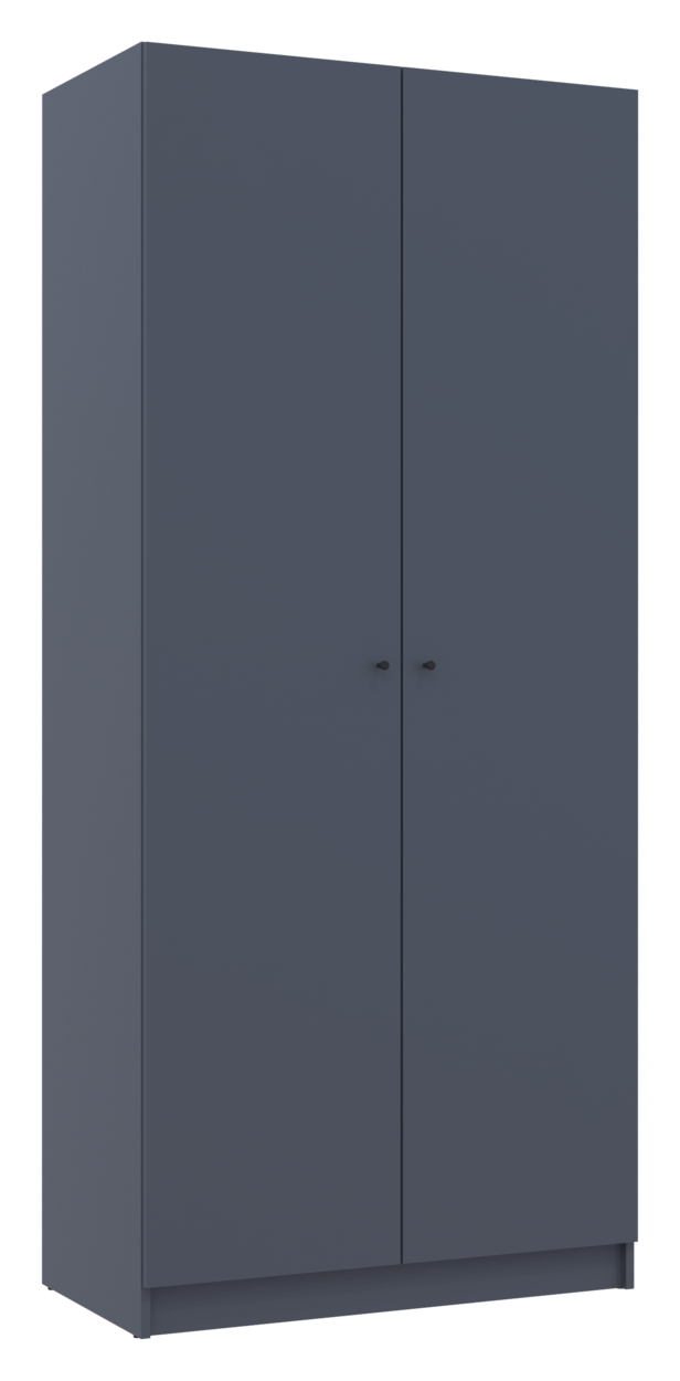 Шафа для одягу Doros Promo з полицями Графіт 2 ДСП 90х48х204 (42005101) 2