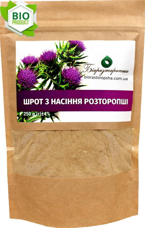 

Шрот из семян расторопши (250 g) "Біорасторопша"