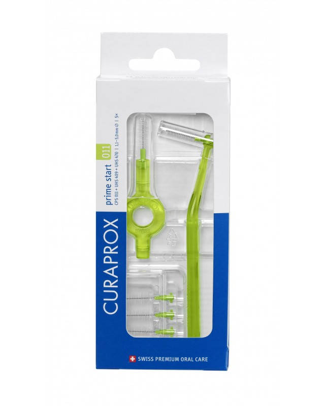 

Набор межзубных ершиков Curaprox Prime CPS 011 Start, d 1,1 мм, Салатовый