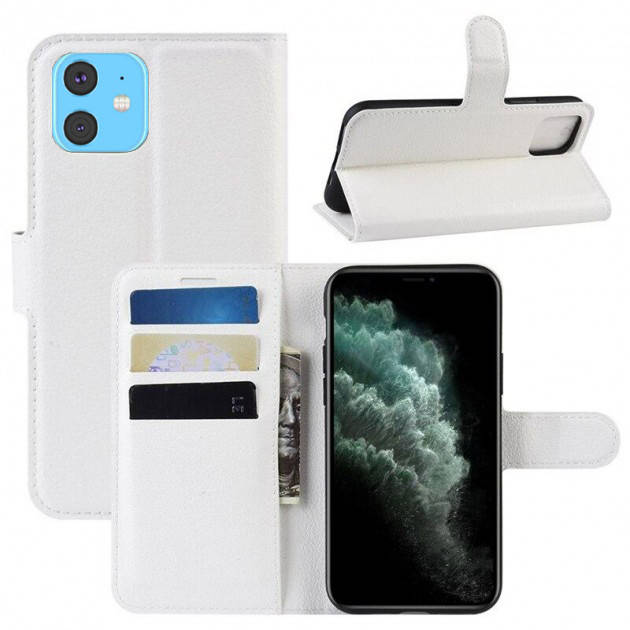 

Чехол-книжка Litchie Wallet для Apple iPhone 11 White, Белый