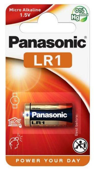

Батарейка щелочная Panasonic Micro Alkaline LR1 (LR1L/1BE), 1.5V, блистер 1шт