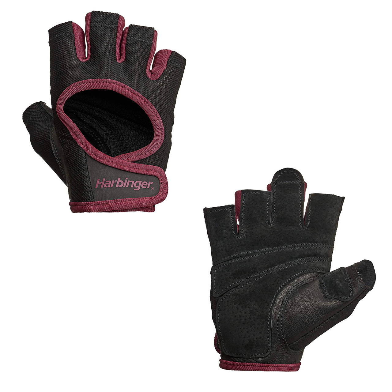 

Женские перчатки для фитнеса Harbinger Power Black/Merlot S
