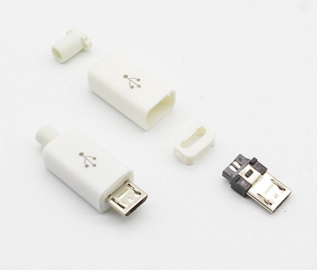 

Коннектор/штекер/вилка разборной micro USB 5pin 6мм