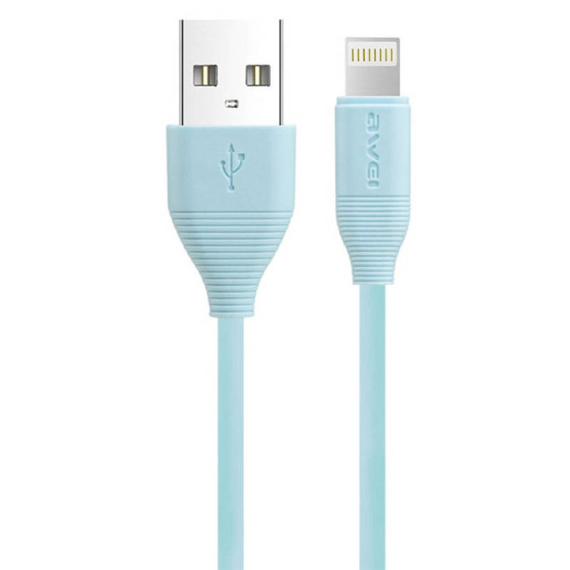 

Usb кабель Lightning Awei CL-93 для iPhone Blue 154706, Голубой