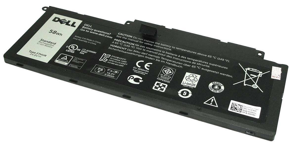 

Аккумулятор для ноутбука Dell F7HVR Inspiron 15-7537 14.8V Black 3900mAh Orig, Черный