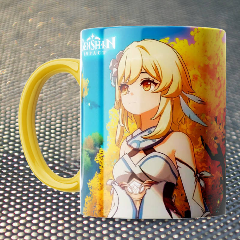 

Чашка Паймон и Путешественница Геншин Импакт - Genshin Impact New (14563)