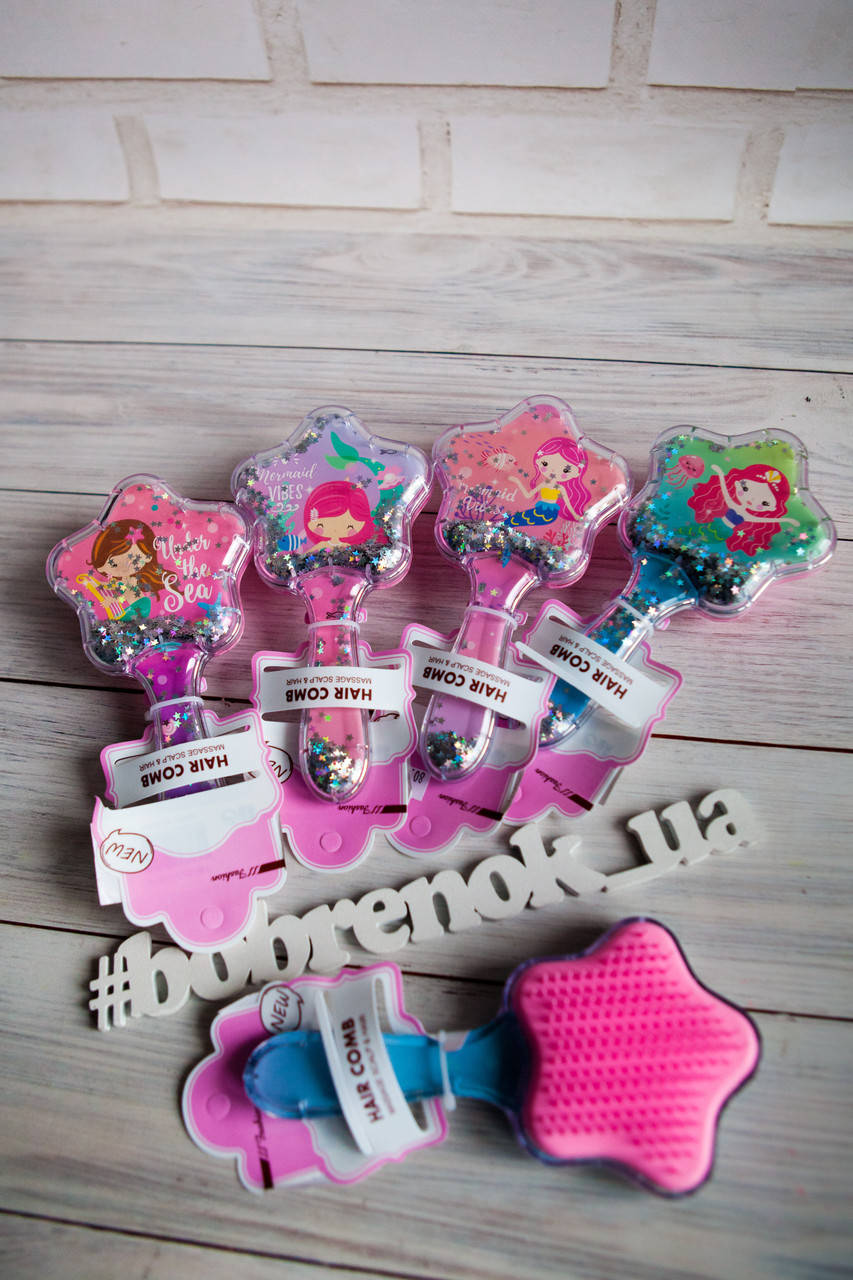 

Расчёска для волос, сыпучие блестки