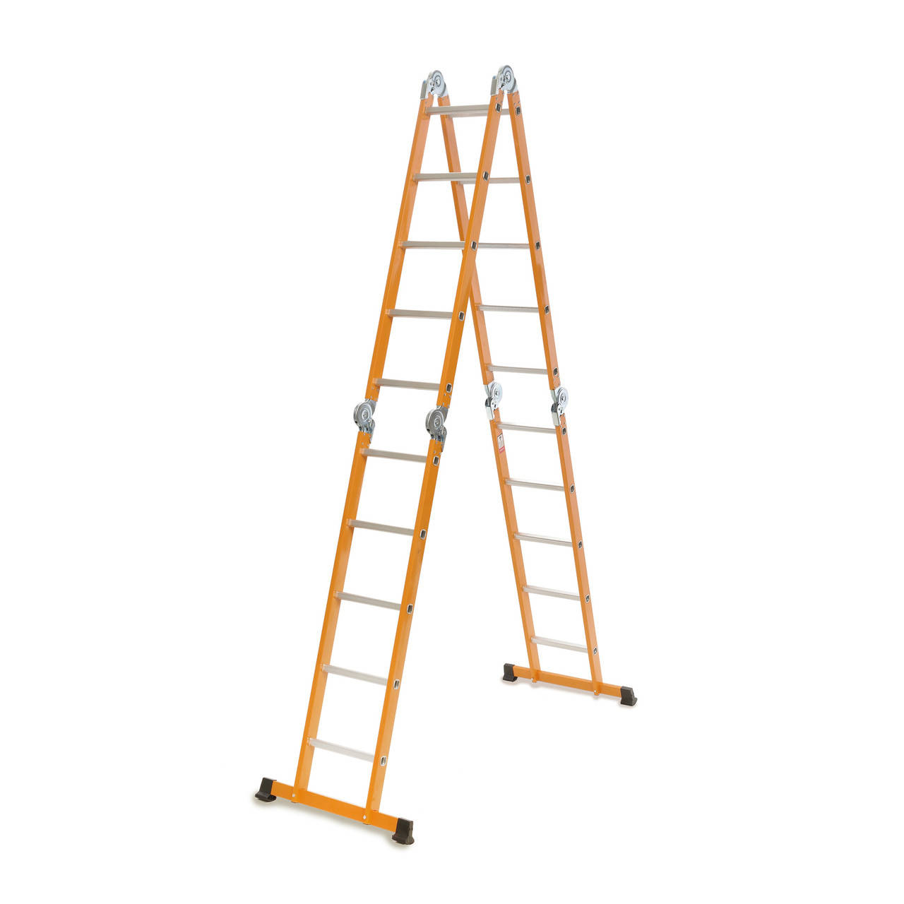 

Лестница шарнирная комбинированная сталь и алюминий Laddermaster Bellatrix SA4A5. 4×5 ступенек