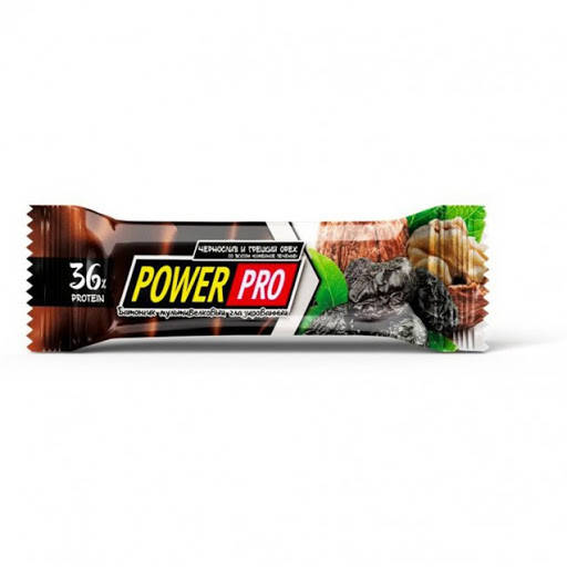 

Протеиновый батончик Power Pro ореховий NUTELLA чернослив-орех 36%, 60г x 20 шт/блок