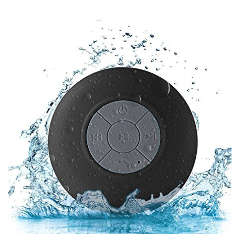 

Портативная Bluetooth колонка водонепроницаемая с присоской черная