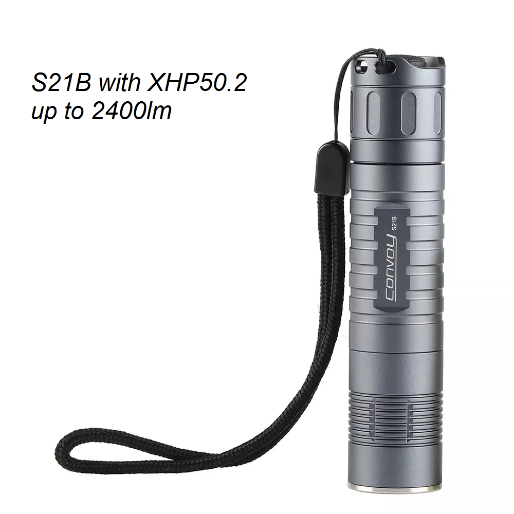 

Фонарь Convoy S21B Cree XHP50.2, 1x21700 (2400 люмен)