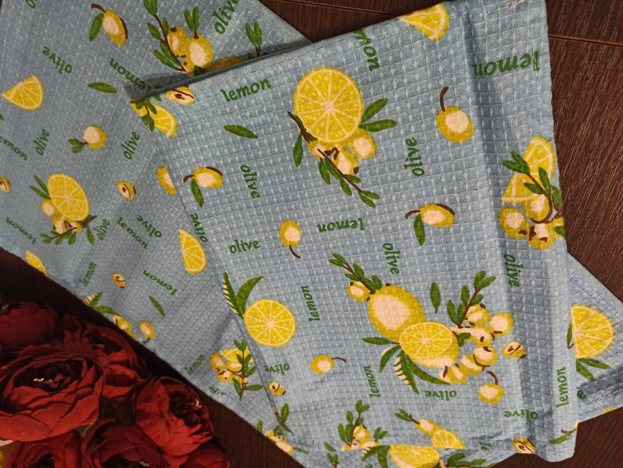 

Полотенца для кухни вафельное 70*35 см.натуральное