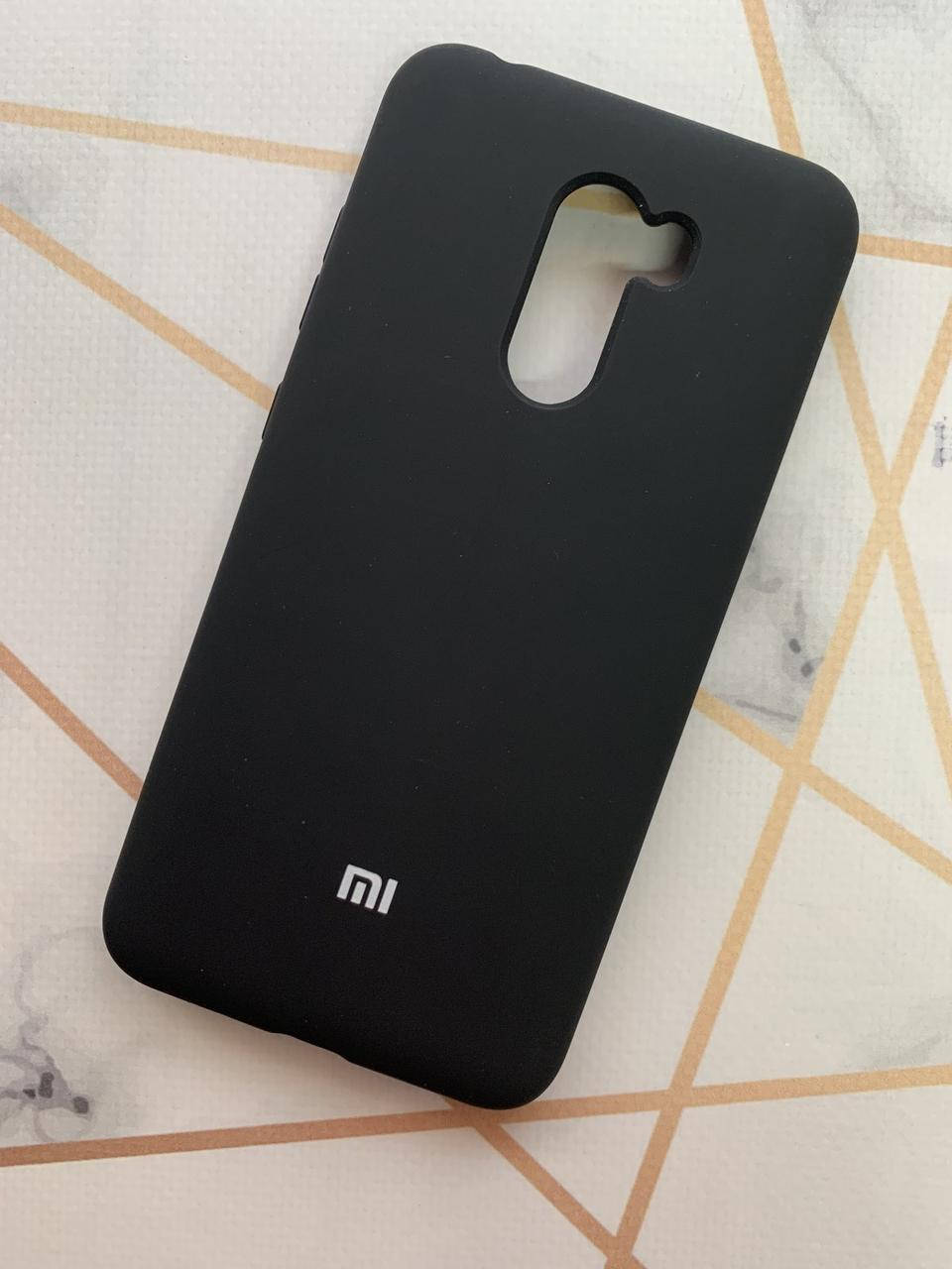 

Силиконовый чехол Silicone Case для Xiaomi Pocophone F1 Черный