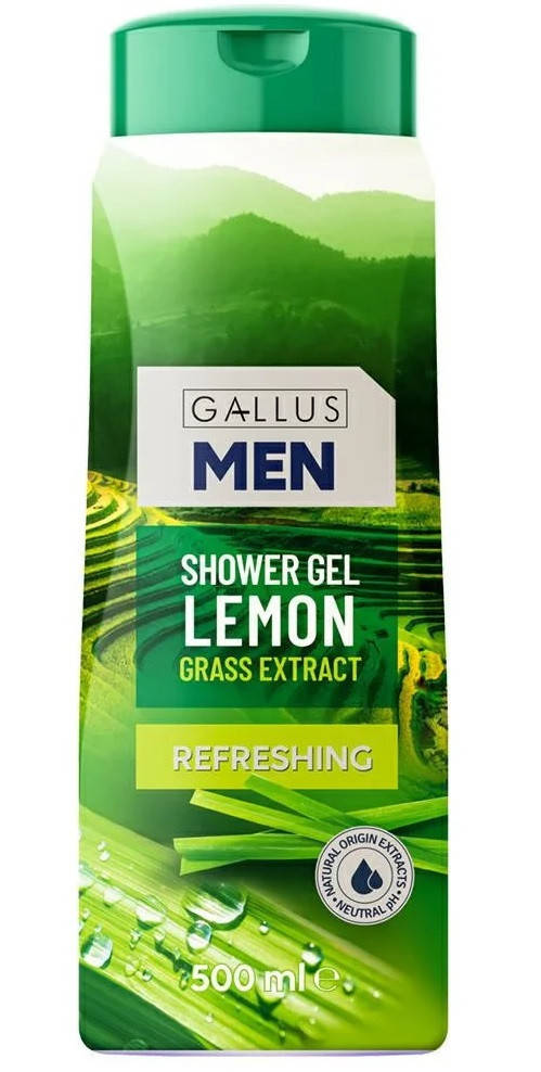 

Гель для душа мужской Gallus Lemon Grass 500 мл