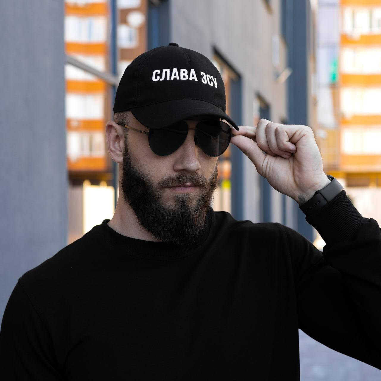 

Кепка Бейсболка Pobedov Cap "Слава ЗСУ" L, Черный
