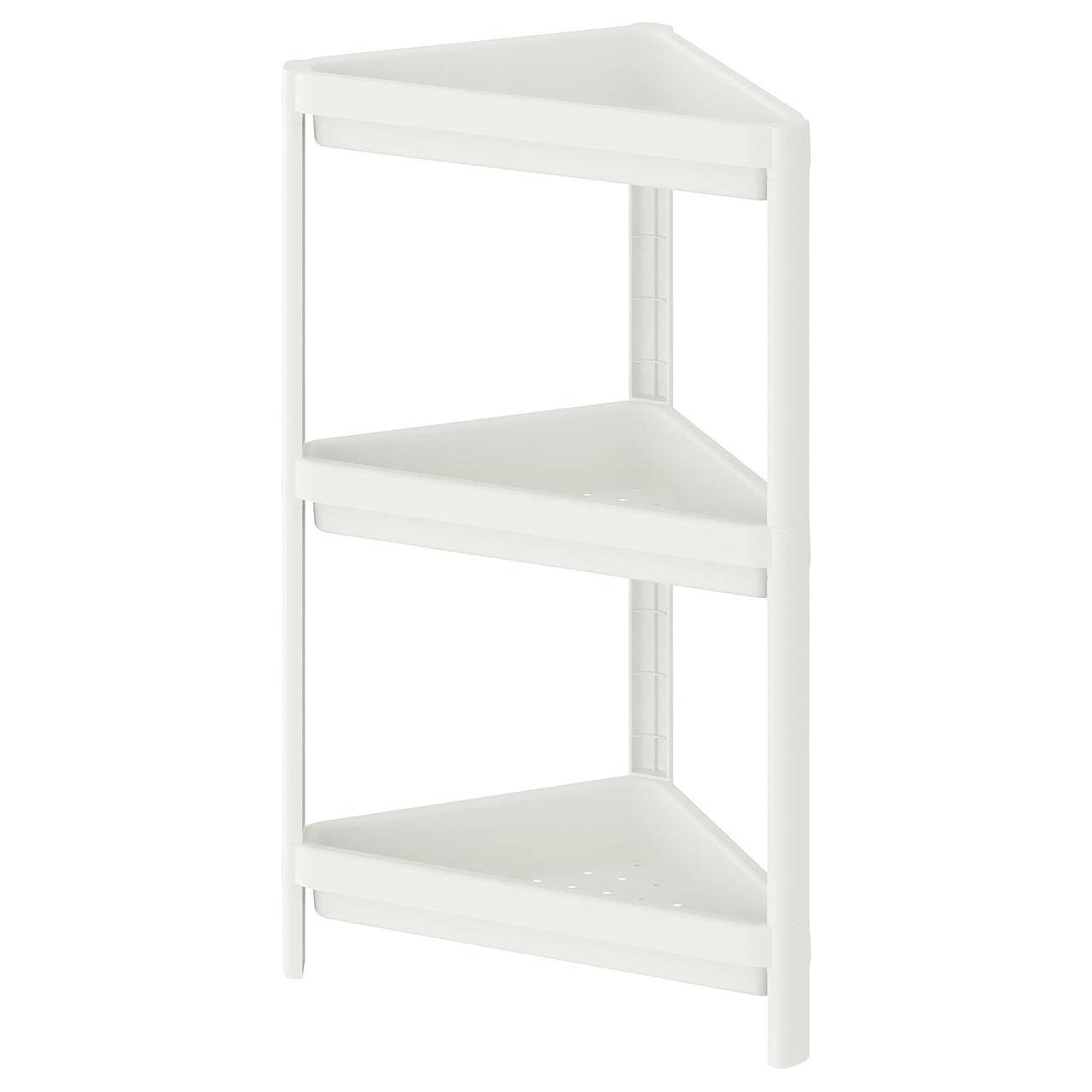 

Угловой стеллаж IKEA VESKEN белый 33x33x71 см 704.710.92