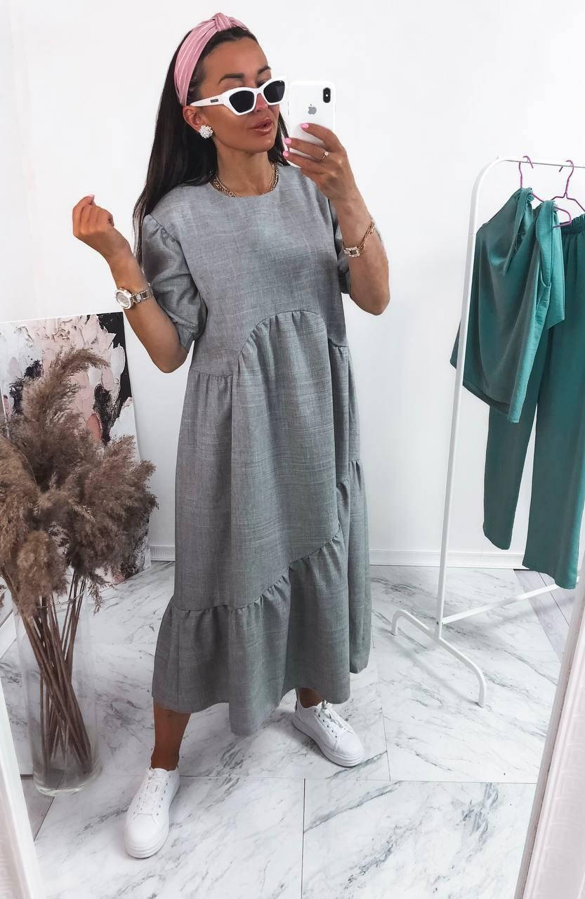 

Платье женское лен Размеры: (42-46)(3цв) "RYZHULIA" недорого от прямого поставщика