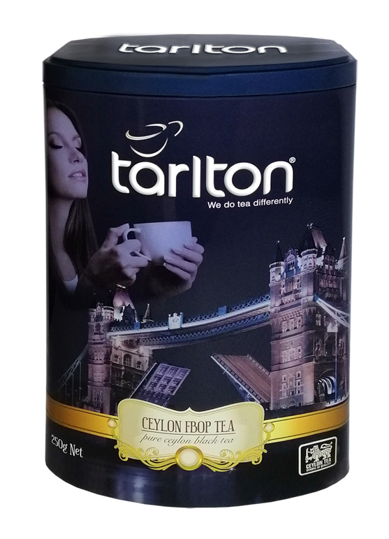 

Чай черный листовой цейлонский Tarlton Ceylon FBOP Tea 250 г жб Тарлтон Виктория