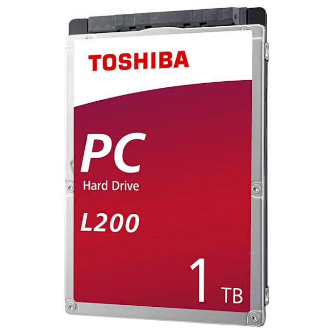 

Жёсткий диск HDD 2.5" 1TB Toshiba L200 (HDWL110UZSVA) SATA III 128MB 5400rpm