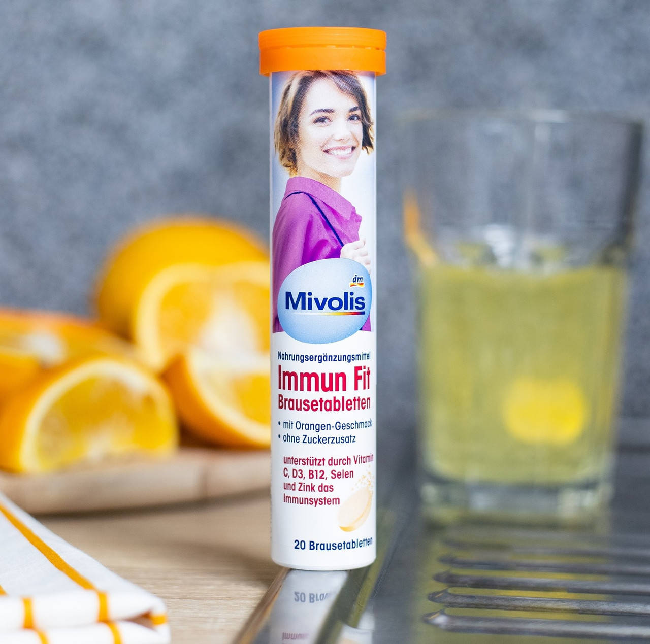 

Mivolis Immun Fit Brausetabletten шипучие витамины для иммунной системы 20 шт.