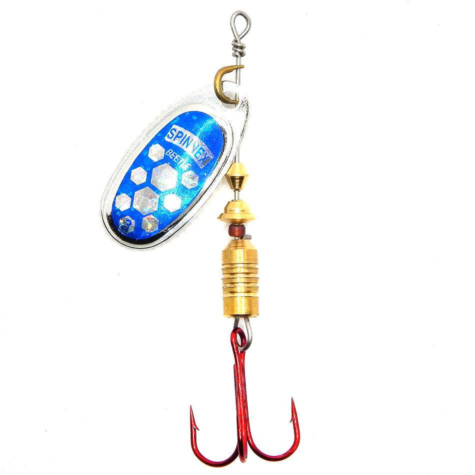 

Вращающайся блесна Spinnex 8г цвет Серебристо-Голубой