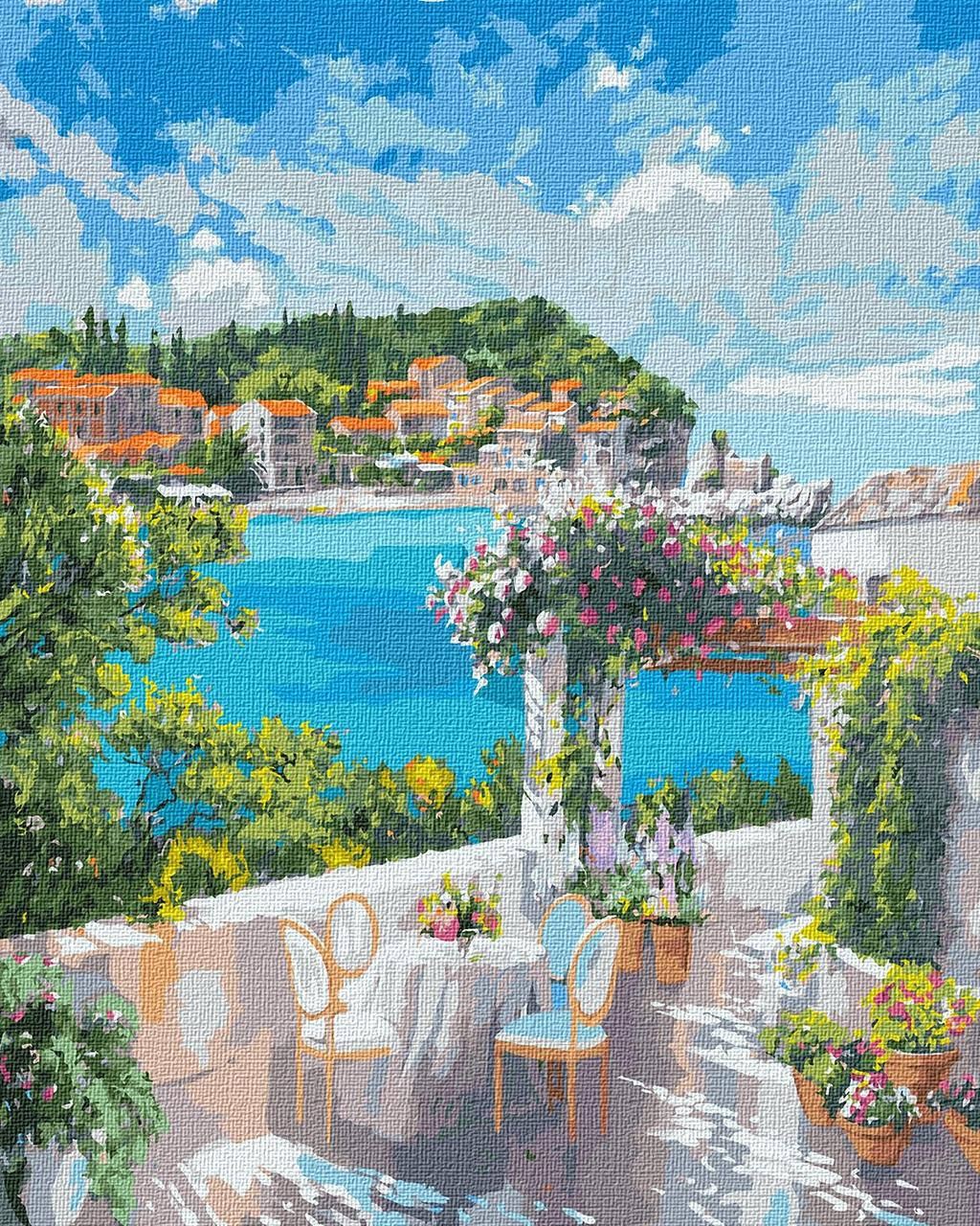 

Картина по номерам КНО2834 Завтрак у моря 40*50см Идейка
