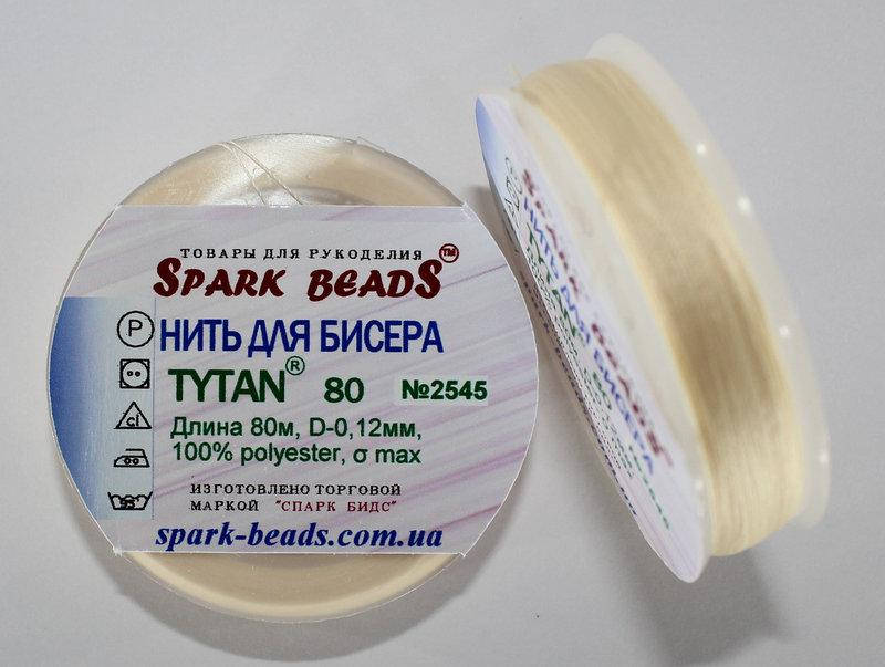 

Нить для бисера TYTAN 80 № 2545 Персиковый очень светлый (80 метров)