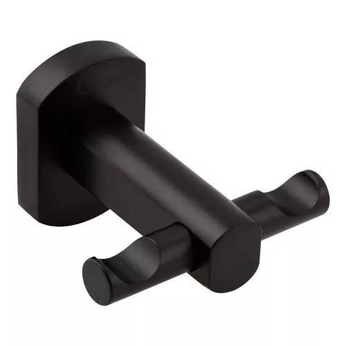 

Черный двойной крючок для ванной Qtap Liberty BLM 1154
