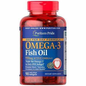 

Омега Puritans Pride One Per Day Omega-3 1360mg 90softgels