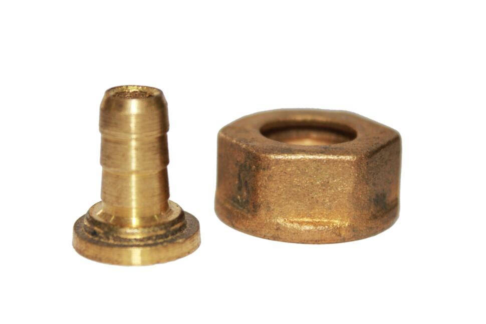 

Штуцер со съемной гайкой (левая резьба М22 латунь + прокладка) на вентиль баллонна