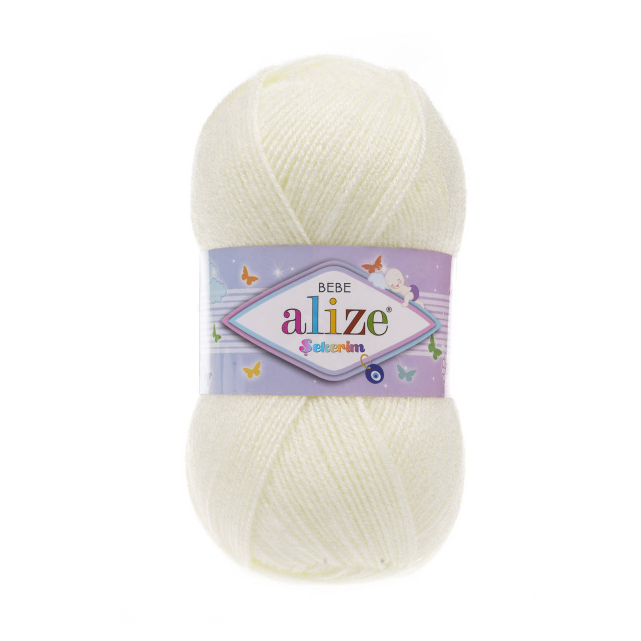 

Пряжа Alize Sekerim Bebe 01, Кремовый