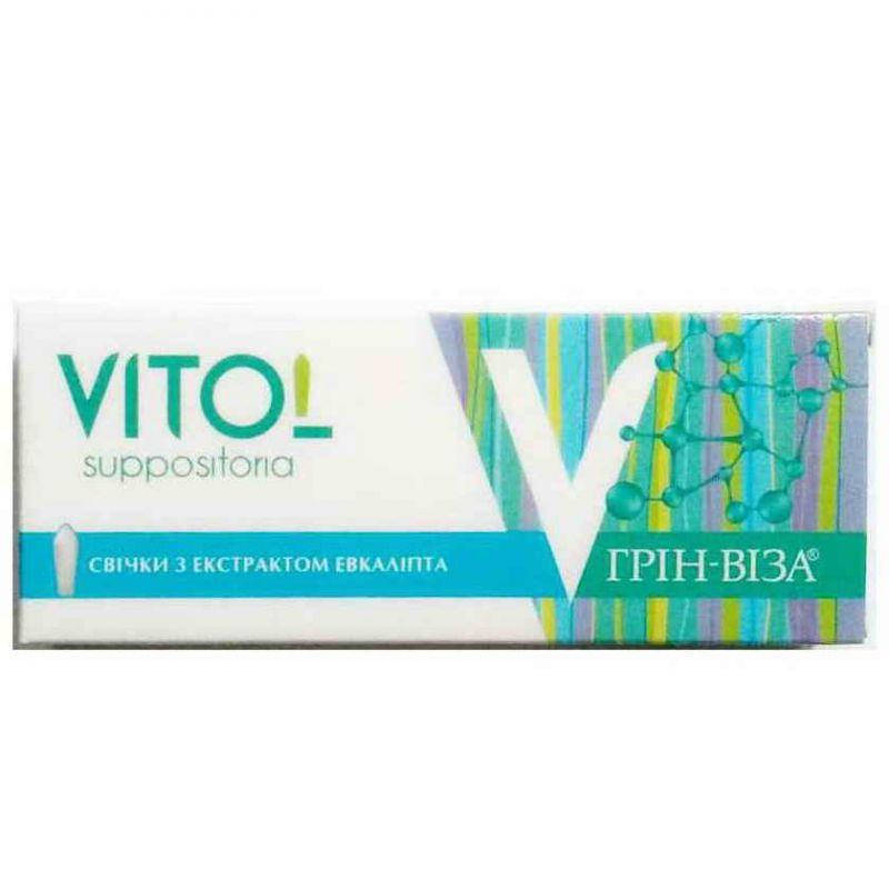 

Свечи Грин-виза Свечи Витол с Экстрактом эвкалипта 10 шт