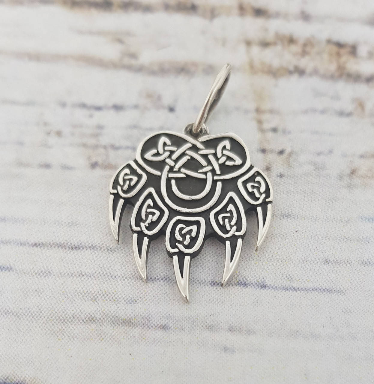 

Велеса Печать, медвежья лапа Кулон амулет серебро