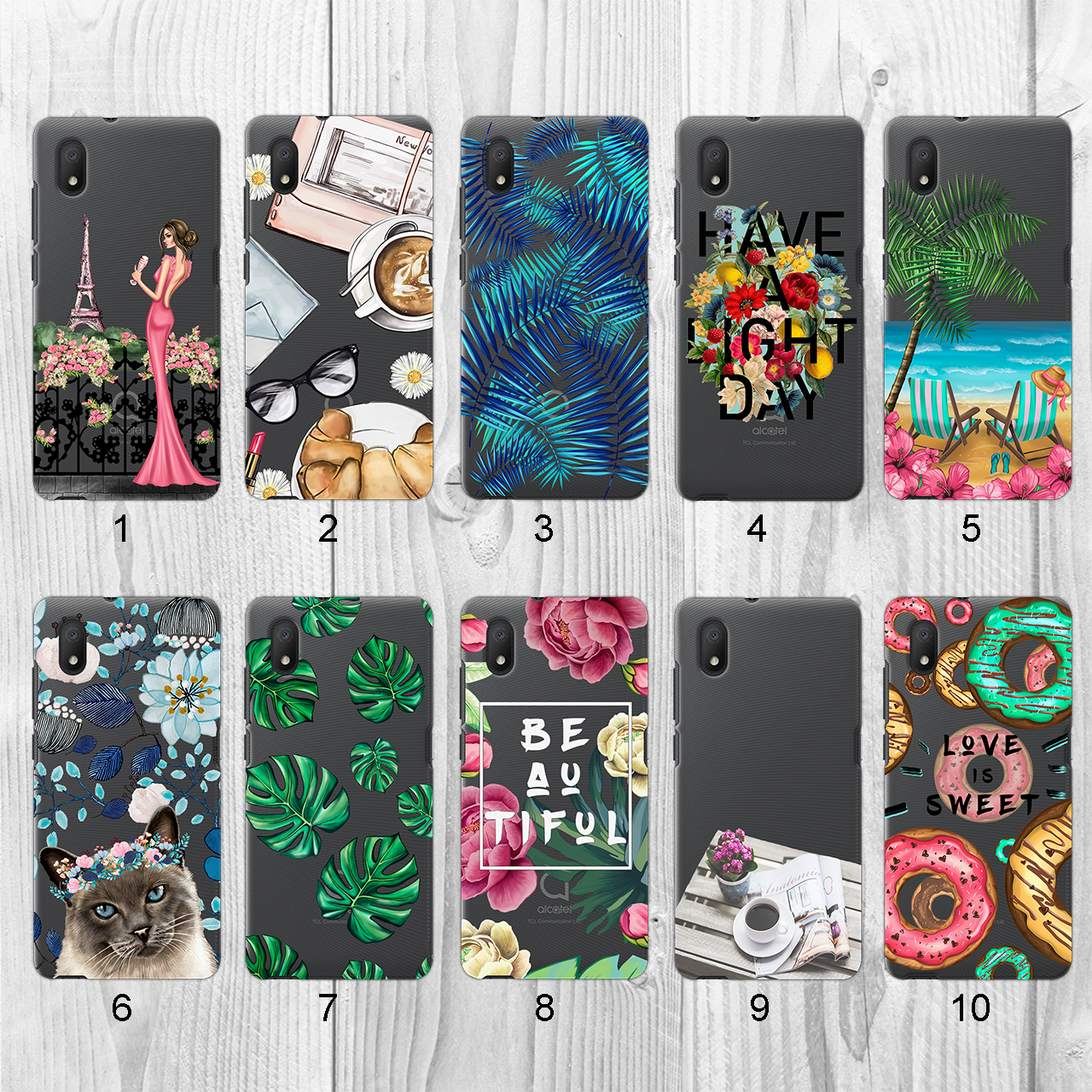 

Силиконовый чехол с рисунком для Alcatel 1B (2020) (new collection)