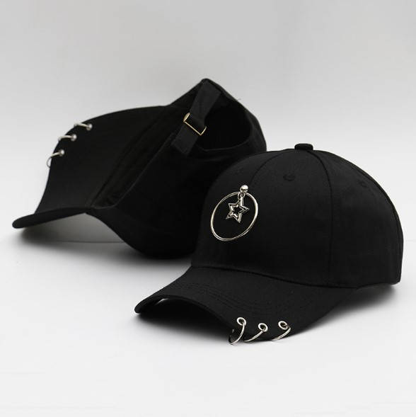 

Кепка бейсболка Звезда в круге с кольцами черная, Черный