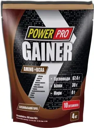 

Гейнер Power Pro Gainer 30% 4 кг