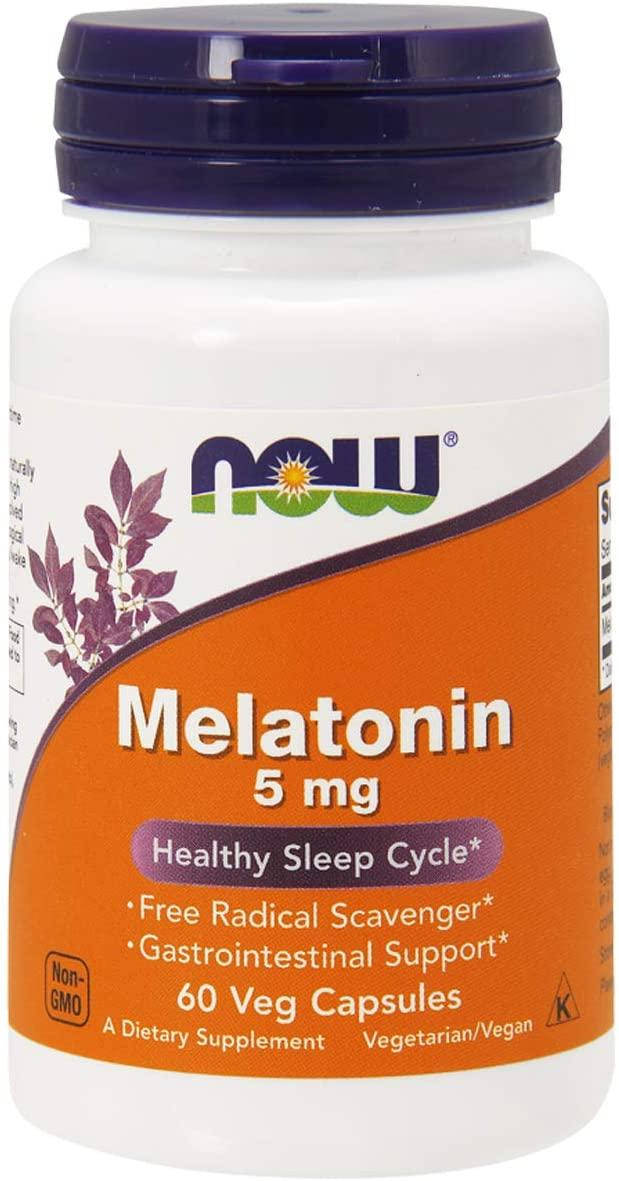 

Мелатонин для сна Now Foods Melatonin 5 mg 60 капсул