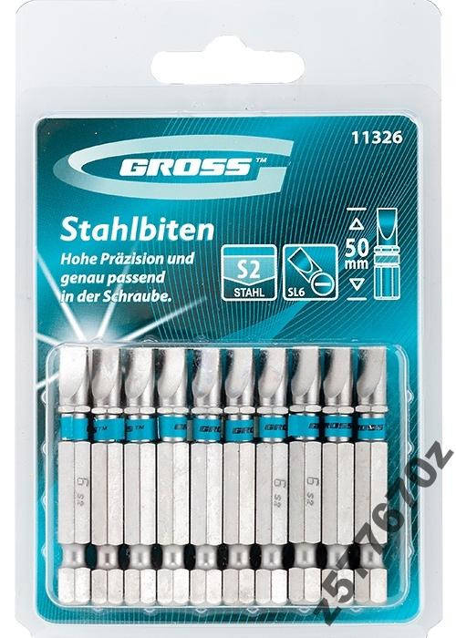 

Бита SL6,0х50, сталь S2 (В лоте 1 бита) GROSS