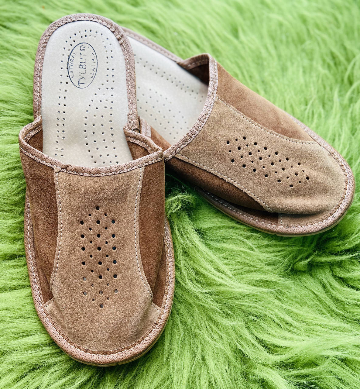 

Домашні чоловічі шкіряні капці, 45 розмір