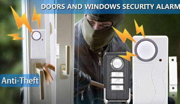 

Беспроводная сигнализация с пультом на окна двери домашняя, гаражная,