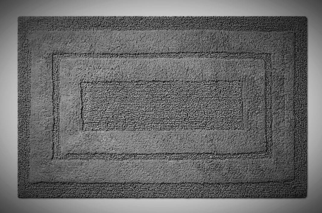

Коврик для ванной carbonio erba, цвет графит, хлопок 100%, РНР Италия, Темно-серый