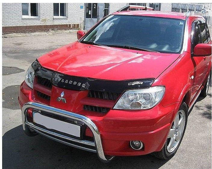 

Дефлектор на капот (мухобойки) Mitsubishi Outlander 2001-2007