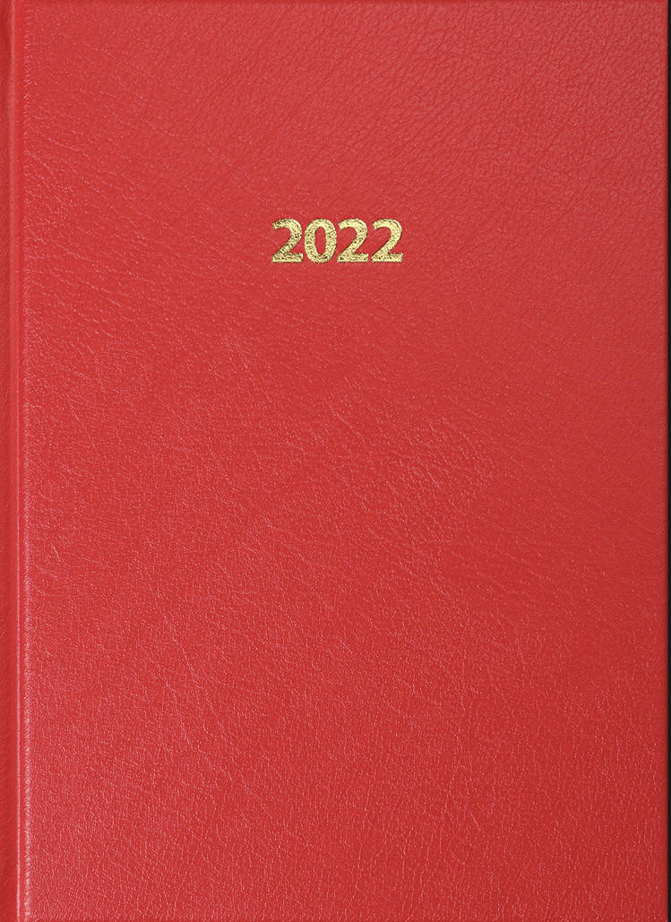 

Ежедневник датированный 2022 STRONG, L2U, A5, красный, бумвинил