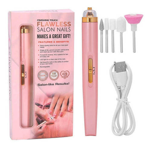 

Фрезер для маникюра и педикюра Flawless Salon Nails, Розовый