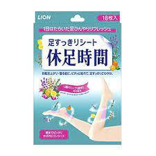 

Японский пластырь для ног Lion Leg Cooling Sheets для снятия усталости и отеков