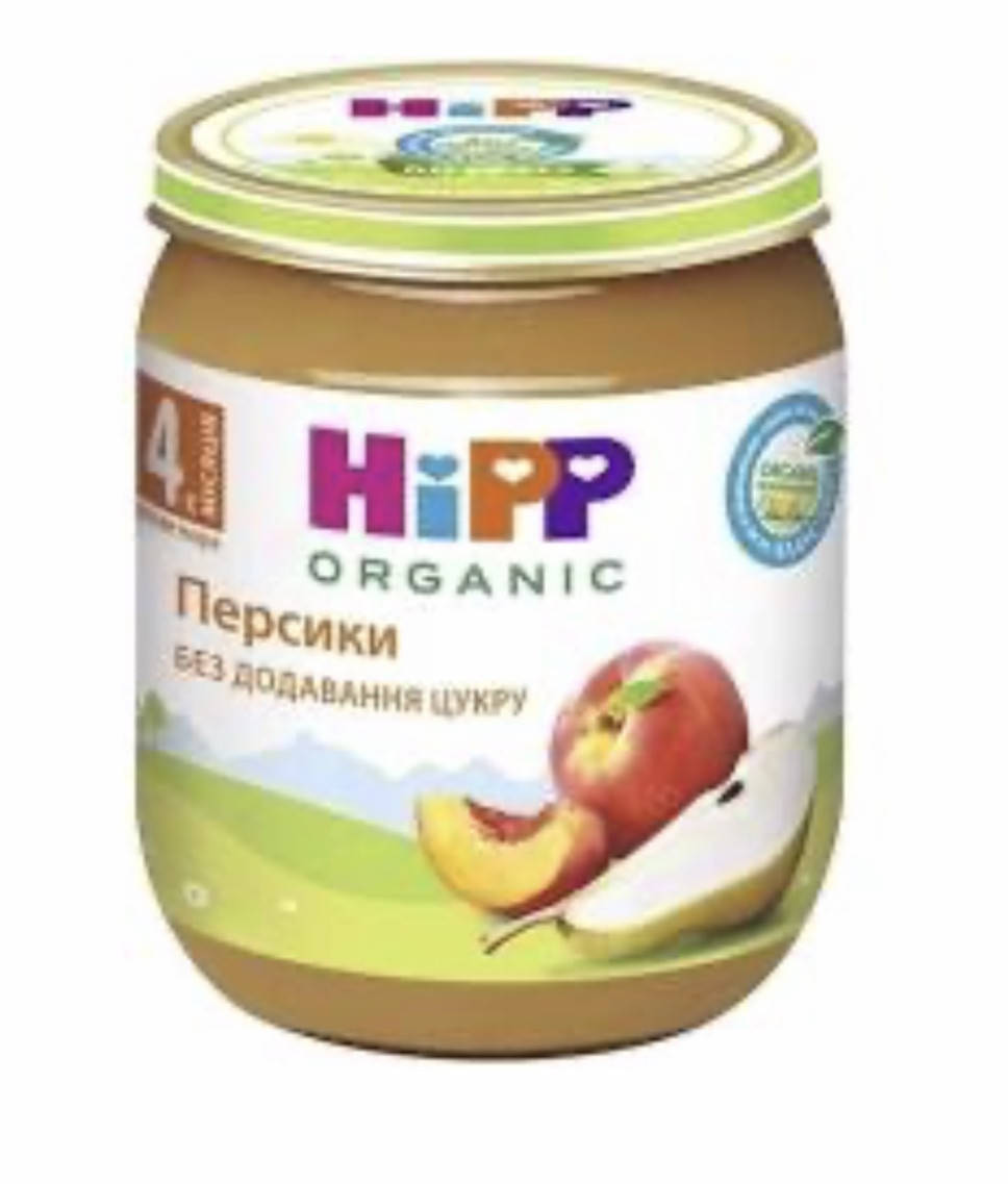 

Фруктовое пюре HIPP (Хипп) Персики с 4 месяцев,125 грм