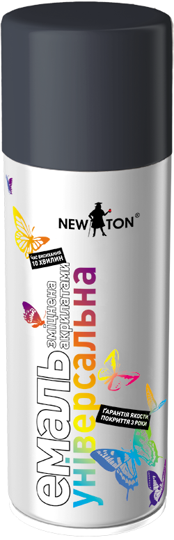 

Эмаль аэрозольная New Ton универсальная RAL 7016 серый антрацит глянцевый 400 мл (588296)