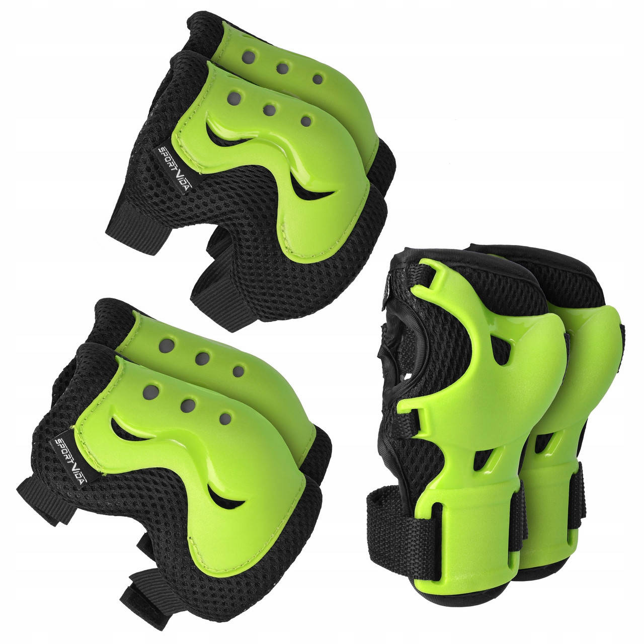 

Комплект защитный SportVida 3 в 1 SV-KY0001-M Size M Black/Green