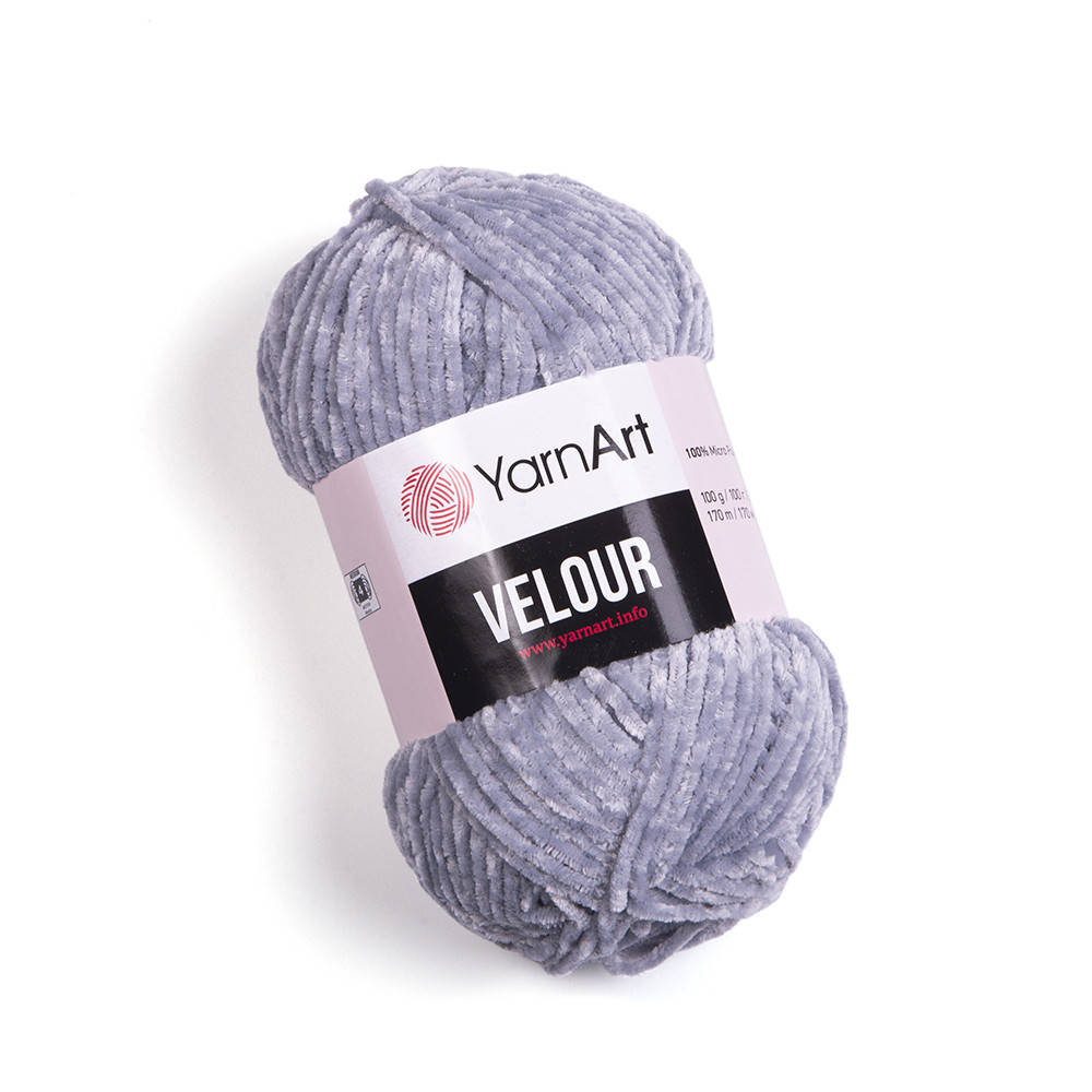 

Пряжа YarnArt Velour 867 светло-серый